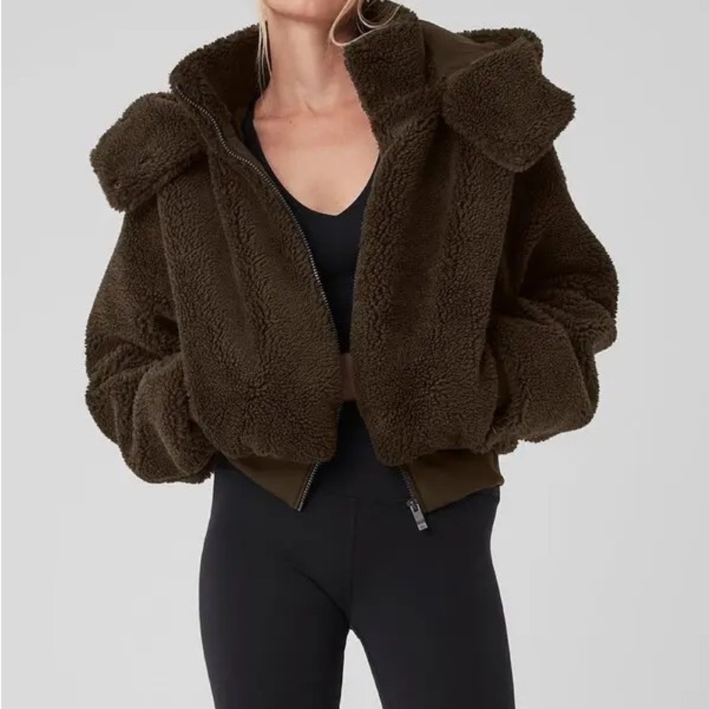 Alo Foxy Sherpa Jacket Espresso